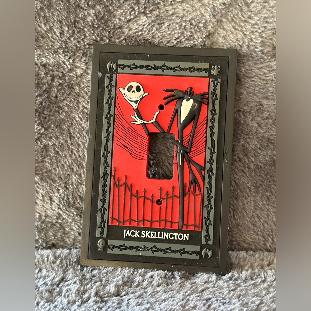 Nightmare Before Christmas Jack Skellington Light Switch Cover